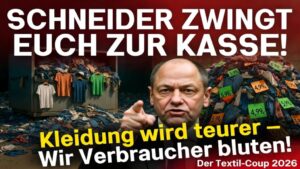 Der große Klamotten-Coup: Schneider zwingt die Hersteller zur Kasse – und wir Verbraucher zahlen doppelt!